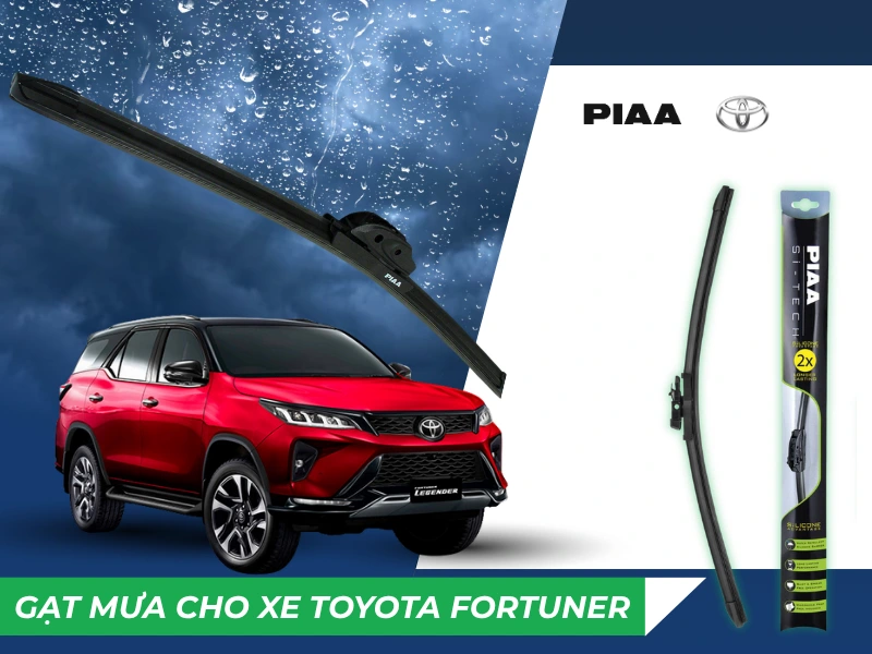 Bảng kích thước gạt mưa cho xe Toyota Fortuner